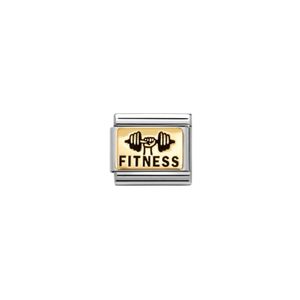 Nomination Composable Classic Link Fitness Weights In Bonded Yellow Gold 