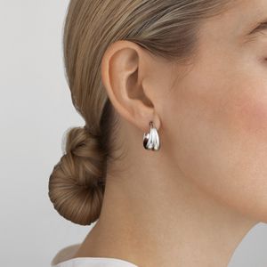 Preview image of Georg Jensen Curve Creole Earrings 