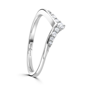 Preview image of Platinum 0.12ct Diamond Set Ladies Wedding Ring