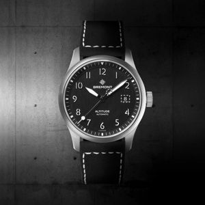 Preview image of Bremont Altitude Date 39mm Black Leather Strap Watch 