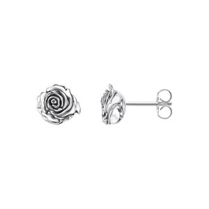 Preview image of Thomas Sabo Midnight Rose Silver Stud Earrings 