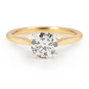 Preview image of 18ct Gold 1.01ct Round Brilliant Cut Diamond 4-Claw Solitaire