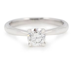 Preview image of Platinum 0.70ct Round Brilliant 4 Claw Diamond Solitaire