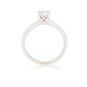 Platinum 0.70ct Round Brilliant 4 Claw Diamond Solitaire