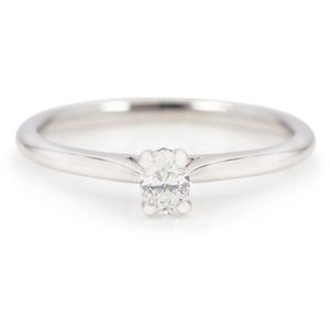 Preview image of Platinum 0.25ct Oval 4 Claw Diamond Solitaire