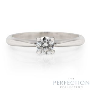 Preview image of Platinum 0.30ct Perfection Collection Round Brilliant Diamond 4 Claw Solitaire