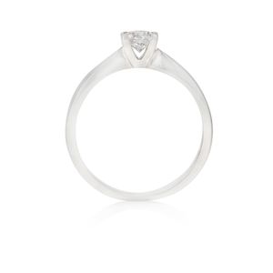 Platinum 0.42ct Perfection Collection Round Brilliant Diamond 4 Claw Solitaire