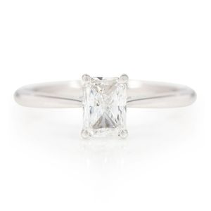 Preview image of Platinum 1.01ct Radiant Cut 4 Claw Solitaire
