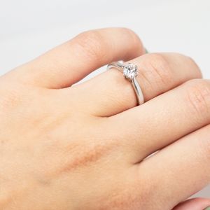 Preview image of Platinum 0.50ct Canadian Arctic Round Brilliant Diamond 6-Claw Solitaire