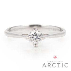 Preview image of 18ct White Gold 0.30ct Canadian Arctic Round Brilliant Diamond Honolulu 4-Claw Set Solitaire