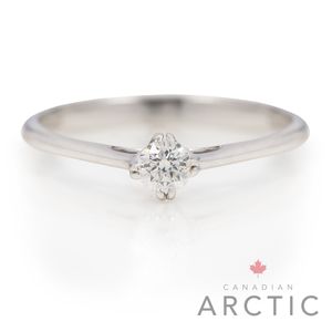 Preview image of 18ct White Gold 0.20ct Canadian Arctic Round Brilliant Diamond Honolulu 4-Claw Set Solitaire
