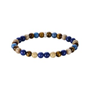 Preview image of Thomas Sabo Brown & Blue 7mm Beaded Bracelet 