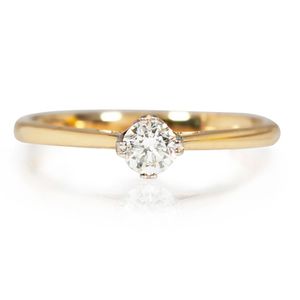 Preview image of 18ct Gold 0.26ct Round Brilliant Cut Diamond Honolulu Set Solitaire