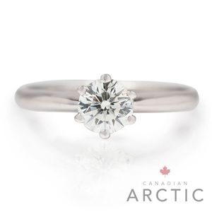 Preview image of 18ct White Gold 0.70ct Canadian Arctic Round Brilliant Diamond 6-Claw Solitaire