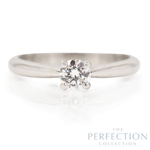 Preview image of Platinum 0.30ct Perfection Collection Round Brilliant Diamond 4 Claw Solitaire