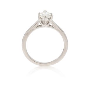 Platinum 1.00ct Marquise Cut Diamond 6 Claw Solitaire