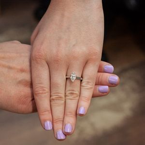 Platinum 1.00ct Marquise Cut Diamond 6 Claw Solitaire