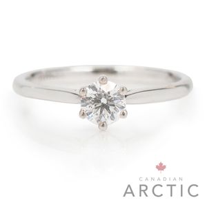 Preview image of 18ct White Gold 0.40ct Canadian Arctic Round Brilliant Diamond 6-Claw Solitaire
