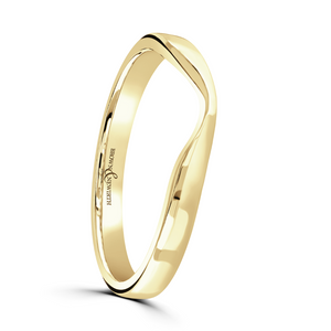 Preview image of 9ct Gold 2mm Shaped To Fit Ladies Wedding Ring
