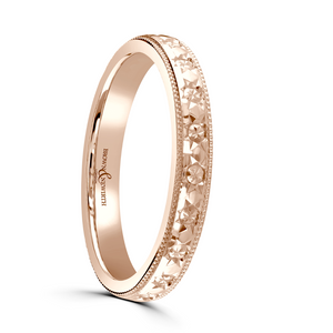 Preview image of 9ct Rose Gold 3mm Sparkle Cut Ladies Wedding Ring