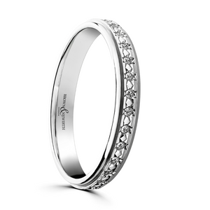 Preview image of 9ct White Gold 3mm Stella Sparkle Cut Ladies Wedding Ring