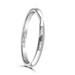Preview image of 9ct White Gold Shaped To Fit Ladies Wedding Ring