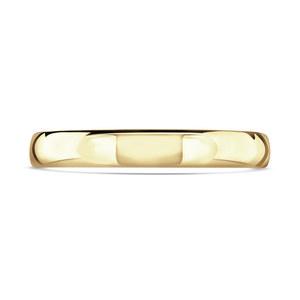 18 Carat Yellow Gold 3mm Medium Court Ladies Wedding Ring
