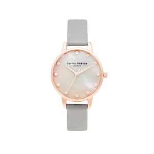 Preview image of Olivia Burton Demi 30mm Mother of Pearl Dial Grey & Rose Gold Watch