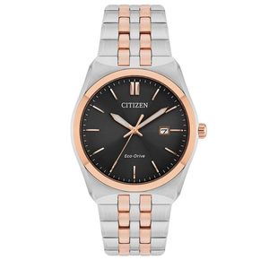 Preview image of Citizen Men's Rose Gold Plated and Stainless Steel Bracelet Watch