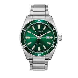 Preview image of Citizen Sport 43mm Green Dial Stainless Steel Bracelet Watch