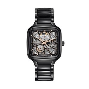 Preview image of Rado True Square 38mm Black Ceramic Open Heart Automatic Bracelet Watch