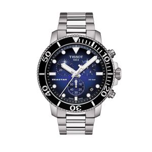 Preview image of Tissot Seastar 1000 45.5mm Blue Dial Quartz Bracelet Chronograph Watch