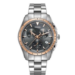 Preview image of Rado Hyperchrome 44.9mm Steel & Rose Gold Quartz Chronograph Watch