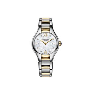 Preview image of Raymond Weil Noemia 24mm Steel Yellow Gold Plated Diamond Dot Quartz Bracelet Watch