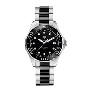 Preview image of TAG Heuer Aquaracer Steel and Black Ceramic Diamond Dot Ladies Watch