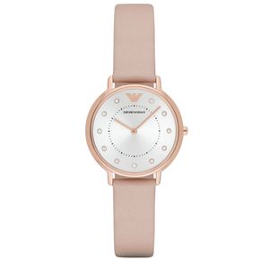 Preview image of Emporio Armani 32mm Steel Blush Quartz Strap Watch 
