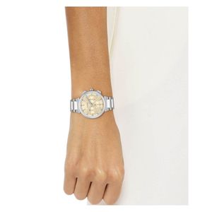 Boss One 38mm Champagne Dial Quartz Bracelet Chronograph Watch