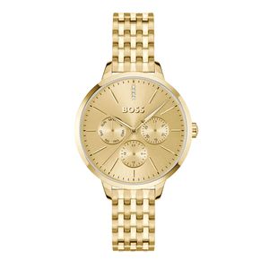 Preview image of BOSS Symphony 38mm Gold Plated CZ Quartz Bracelet Watch