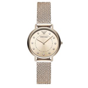 Preview image of Emporio Armani Kappa 32mm Steel Rose Gold Plated Quartz Bracelet Watch