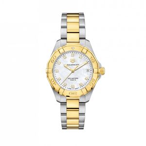 Preview image of TAG Heuer Aquaracer 32mm Diamond Dot Steel & Gold Quartz Bracelet Watch