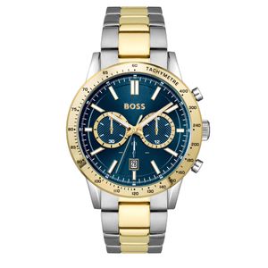 Preview image of BOSS Allure 44mm Blue Dial Two Toned Bracelet Chronograph Watch