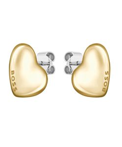 Preview image of Boss Honey Heart Gold IP Plated Stud Earrings