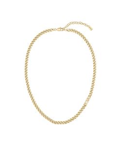 Preview image of Boss Kassy Gold IP Plated Curb Chain Necklace