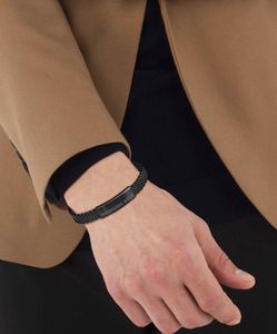 BOSS Alen Black IP Steel Mesh Bracelet
