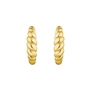 Thomas Sabo Twisted Band Gold-Plated Hoop Earrings 