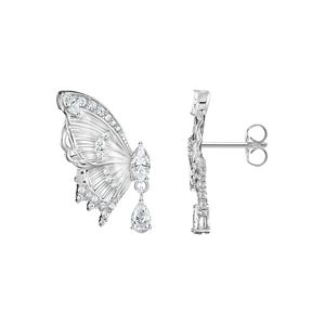Preview image of Thomas Sabo Butterfly Paradise Cubic Zirconia Silver Stud Earrings 
