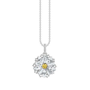 Preview image of Thomas Sabo Lovely Daisy Cubic Zirconia Silver Necklace