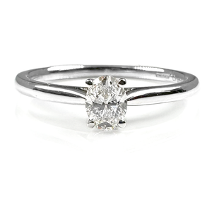 Preview image of 18ct White Gold 0.31ct Oval Cut Diamond Solitaire