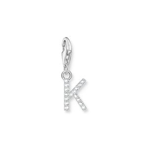 Preview image of Thomas Sabo CZ Initial 'K' Silver Charm