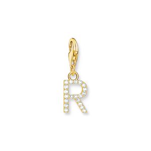 Preview image of Thomas Sabo CZ Initial 'R' Gold Plated Charm
